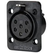 Amphenol 6 Pole Ap Female Type Panel Mount Connector