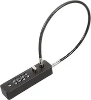 EXHUMKY Cable Lock with Combination Code Portable High Tensile Lock for Bikes Scooters Luggage and Small Doors Weatherproof Security for Travel and Everyday Use
