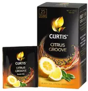 Curtis Black Tea CITRUS GROOVE 25TeaBags Made Russia RF NO GMO Citron Lemon Mint