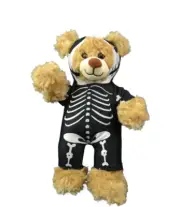 Skeleton Morph Suit Outfit for 6-10 inch Stuffed Bears, Fits Most Plush Toys