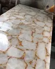 White Agate Dining Table Top, White Agate Vanity Top, Natural Handmade Decor