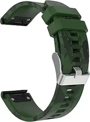[DJDLFA] Band for Garmin Fenix 6/Fenix 5/5 Plus/Forerunner 935/Approach S60/Quatix 5 Quick Release Printed Silicone Watch Strap