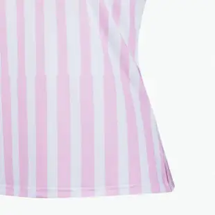 【PING】女款直條短袖POLO衫-粉紅(吸濕排汗/GOLF/高爾夫球衫/RA23108-15)