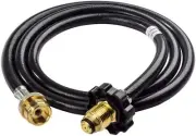 High-Pressure Propane Hose & Adapter for Grills & Lanterns (5 ft)