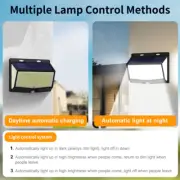 LEDs Solar Street Light PIR Motion Sensor Outdoor IP65 Waterproof Lamp Remote