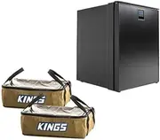 Kings Stayzcool 85L Fridge Freezer |12V/24V |Upright + 2 x Clear Top Canvas Bag 15L