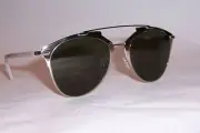 NEW CHRISTIAN DIOR REFLECTED/S TUP-1E GOLD WHITE/GREEN SUNGLASSES AUTHENTIC