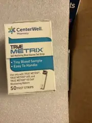 Two True Metrix Self Monitoring Glucose Test Strips 50 strips. New Exp 12/31/24
