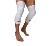 MCDAVID 6446 Hex White Knee Compression Leg Sleeves Protective Pads Small 10-12"