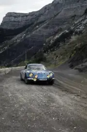 Jean Pierre Nicolas Claude Roure Alpine A110 1968 Rally Car Old Photo 1
