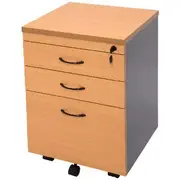 Rapidline Worker Mobile Pedestal Beech