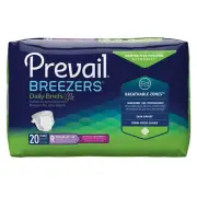 Prevail Breezers Ultimate Incontinence Brief, Regular (BG/20)