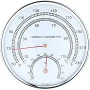 ANDRESLAD Reliable Sauna Thermometer Sauna Gauge Tool Hygrometer Accurate Humidity Precise Measurement Steam Room Accessory for Steam Rooms
