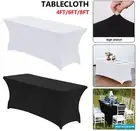FITTED Table Cloths Trestle Tablecloth Wedding Rectangle 4ft 6ft 8ft Market AU