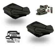 Powermadd Sentinel LED Handguards Guards Black Charcoal Mount SkiDoo Snowmobile