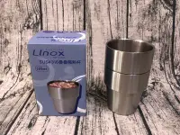 在飛比找Yahoo!奇摩拍賣優惠-linox 316疊疊隔熱杯不鏽鋼杯 口杯 鋼杯 不鏽鋼啤酒