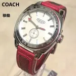 COACH 蔻馳 手錶 粉紅色 貝殼 字盤 日本直送 二手