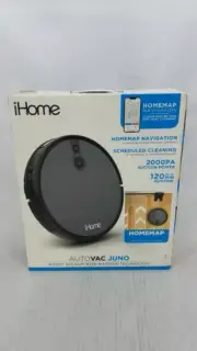 iHome AutoVac Juno Smart Navigation Vaccum Cleaner Black-....