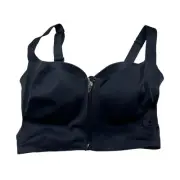 Victoria's Secret Knockout Front-Close Sports Bra Black Size 34DDD