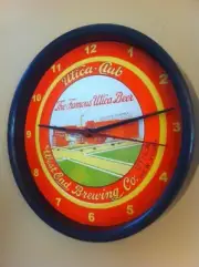 Utica Club Beer Bar Man Cave Clock Advertising Sign