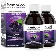 Sambucol Black Elderberry Immune Support Syrup, Total 15.6 Ounces, Pack of 2