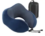 Travel Pillow - Memory Foam Neck Pillow with 360 Head & Neck Support Comfortable