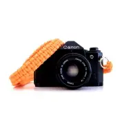 ORANGE CAMERA 48" NECK STRAP PARACORD DSLR LEICA LEICA SONY CANON FUJI NIKON