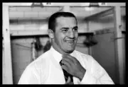 Green Bay Packers Fullback Jim Taylor in the locker room after the- Old Photo 2