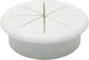 HJ Garden 1PC 50mm Desk Cord Grommets Flexible Cable Wire Hole Cover Set Wire Organizer for Office Home PC Desk,White