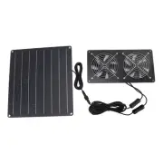 Solar Exhaust Fan Kit 20W Double Switch Control Solar Panel Cooling A