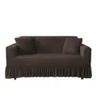 Elosung Elastic Sofa Cover Coffee Color (190X 230Cm) Slipcovers