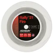 ASHAWAY RALLY 21 FIRE 200M COIL BADMINTON RACKET STRING WHITE COLOUR .70mm U.S.A