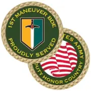 ARMY 1ST MANEUVER ENHANCEMENT BRIGADE 1.75" CHALLENGE COIN