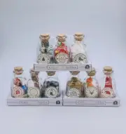 Set of 9 Target Bullseye Mini Christmas Corked Collectible Bottles, 2022 - New