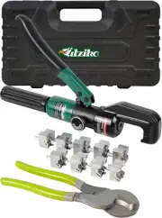 Hydraulic Cable Lug Crimper 10 US TON 12 AWG to 00 (2/0) Electrical Terminal Cab