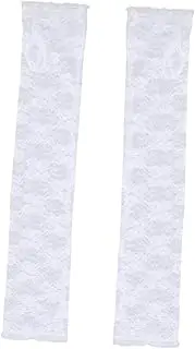 Lace Arm Sleeves for Elbow Protectors Breathable Stretchy Uv Sun Block for Outdoor Activities
