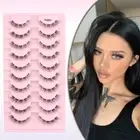 Fake Eyelashes 3D Mink False Eyelashes 10 pairs 3D Mink Lashes Women
