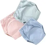 Vaguelly 3pcs Potty Training Pants Reusable Nappies Training Pants Training Pants