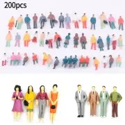 Colorful People Simulation Model Set 200 Piece Figures for Model Building