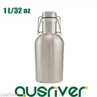 Portable Stainless Steel 1L/32 oz Mini Beer Keg Wine Water Bottle Flask XmasGift