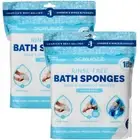 Scrubzz Disposable No-Rinse Bathing Wipes All-in-1 Shower Wipes 2-Pack