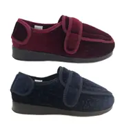 Ladies Slippers Bliss Panda Elisa Adjustable Slipper Navy Burgundy New Size 5-10