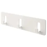 GALTBOX rack with 3 hooks, self-adhesive/white
