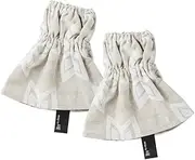 アンドエヌイー(&NE) AndNI NHK-175-HNWH Multi-Arm Cover, White, Width 7.1 x Height 6.7 inches (18 x 17 cm), Cuff 3.5 inches (9 cm), Sleeve Cover, Made in Japan, For Work, Office, Cooking, Stain Prevention, Rubber