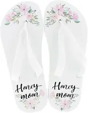 [Trend Import GmbH] Honeymoon FlipFlop Beach Shoes, White, 36/39 EU
