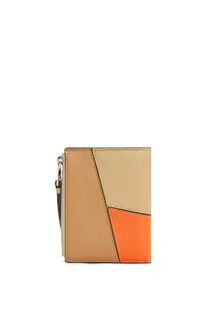 LOEWE短夾 Puzzle compact wallet in classic calfskin