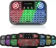 Mini Wireless Keyboard with RGB Backlit,Bluetooth and 2.4Ghz Wireless Mini Keybo