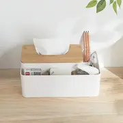 Multifunction Tissue Box Holder Dispenser for Dining Room, Kitchen, Bedroom, Home Décor