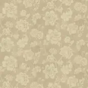 Dolls House Beige Floral Pattern On Fabric Style Print Wallpaper