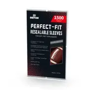 Toploader Sleeves - Resealable Team Bags for 35-75PT Top Loader Cards (1500pcs)